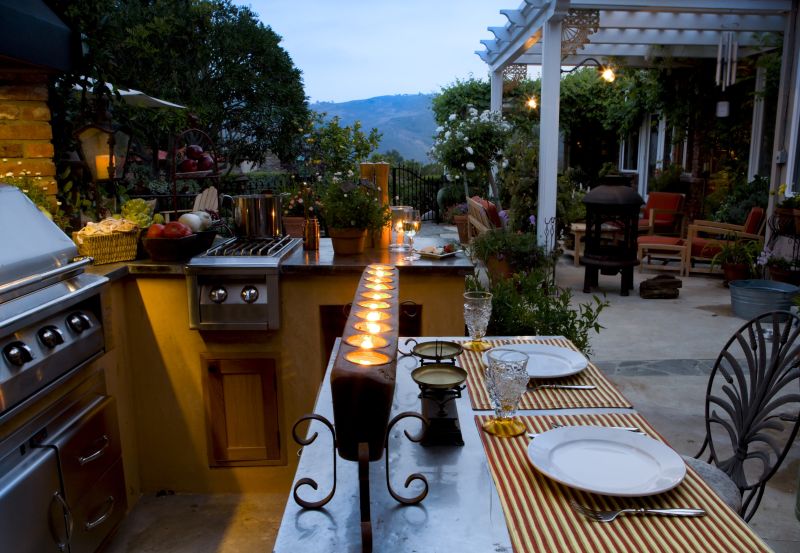 outdoor kitchen